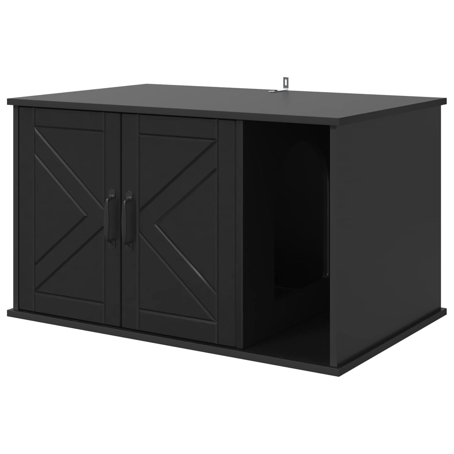 Casa per Gatti Nero 85 x 55 x 50 cm Legno multistrato