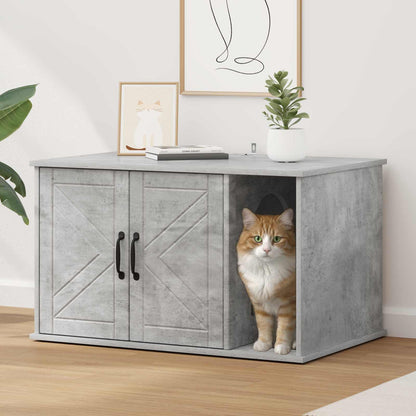 Casa per Gatti Calcestruzzo 85 x 55 x 50 cm Legno multistrato