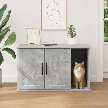 Casa per Gatti Calcestruzzo 85 x 55 x 50 cm Legno multistrato | homemem39