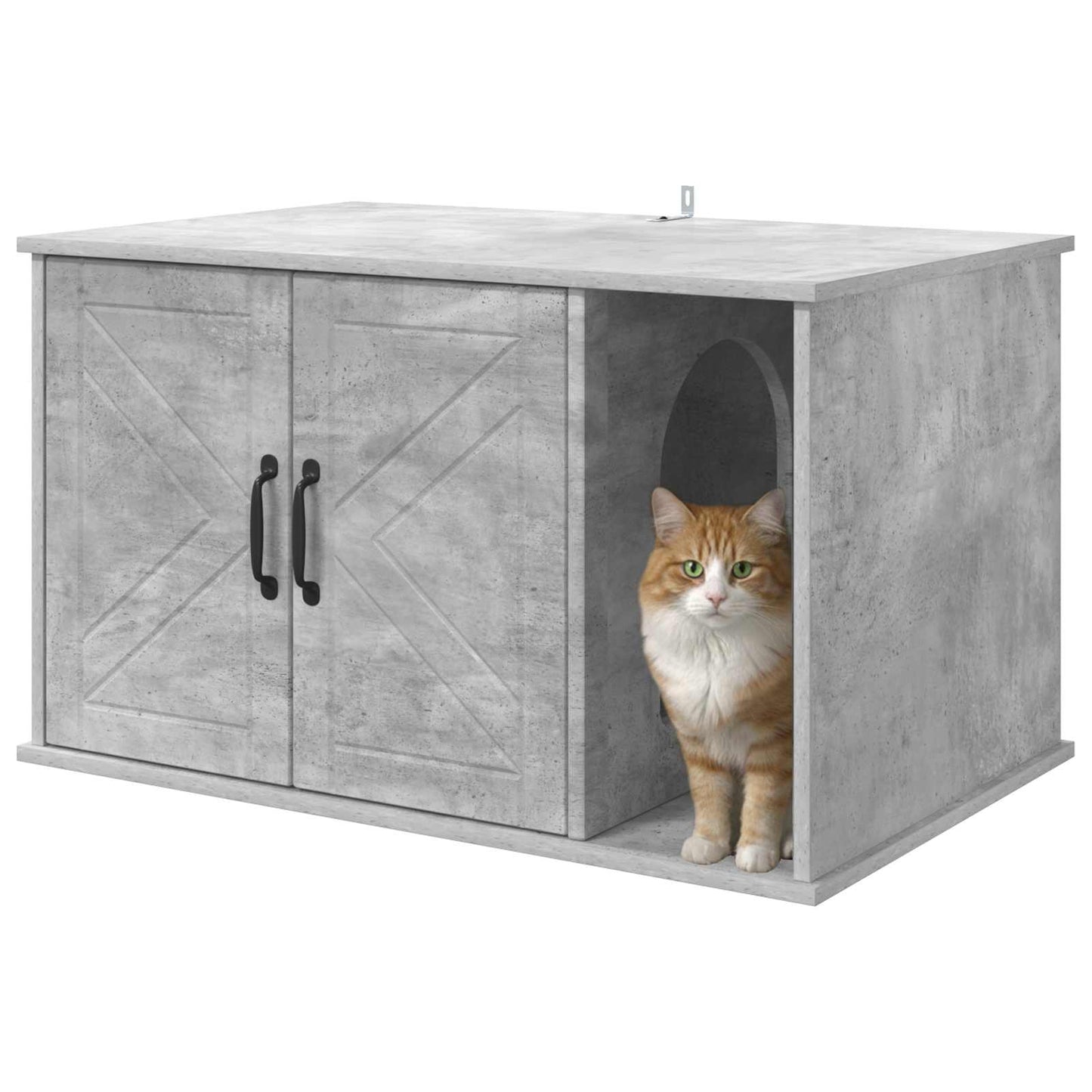 Casa per Gatti Calcestruzzo 85 x 55 x 50 cm Legno multistrato