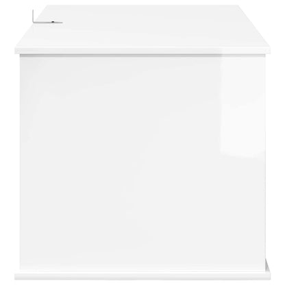 Casa per Gatti Bianco Lucido 85 x 55 x 50 cm Legno multistrato