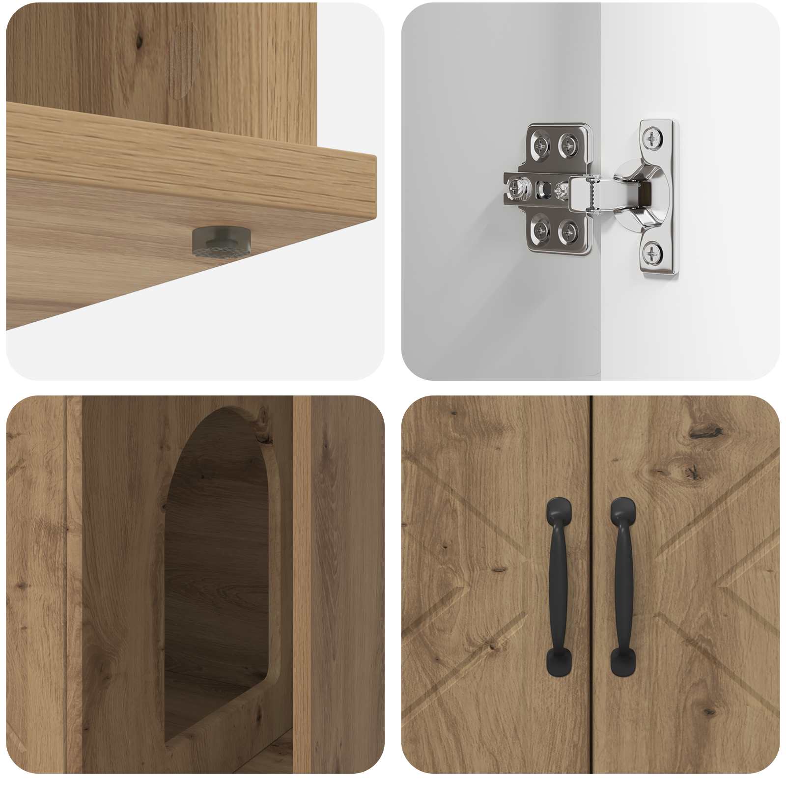 Casa per Gatti Rovere Artigianale 85 x 55 x 50 cm | homemem39