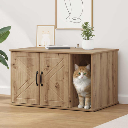 Casa per Gatti Rovere Artigianale 85 x 55 x 50 cm | homemem39