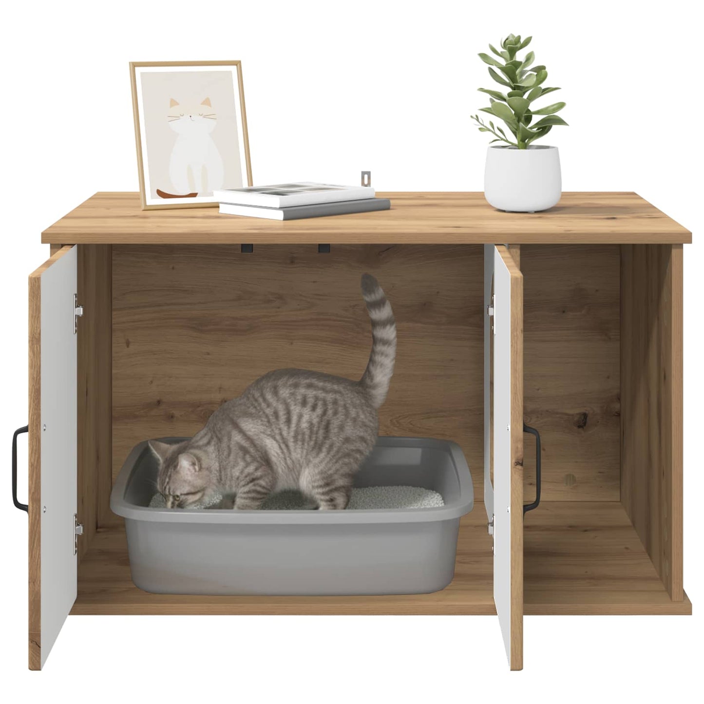 Casa per Gatti Rovere Artigianale 85 x 55 x 50 cm | homemem39