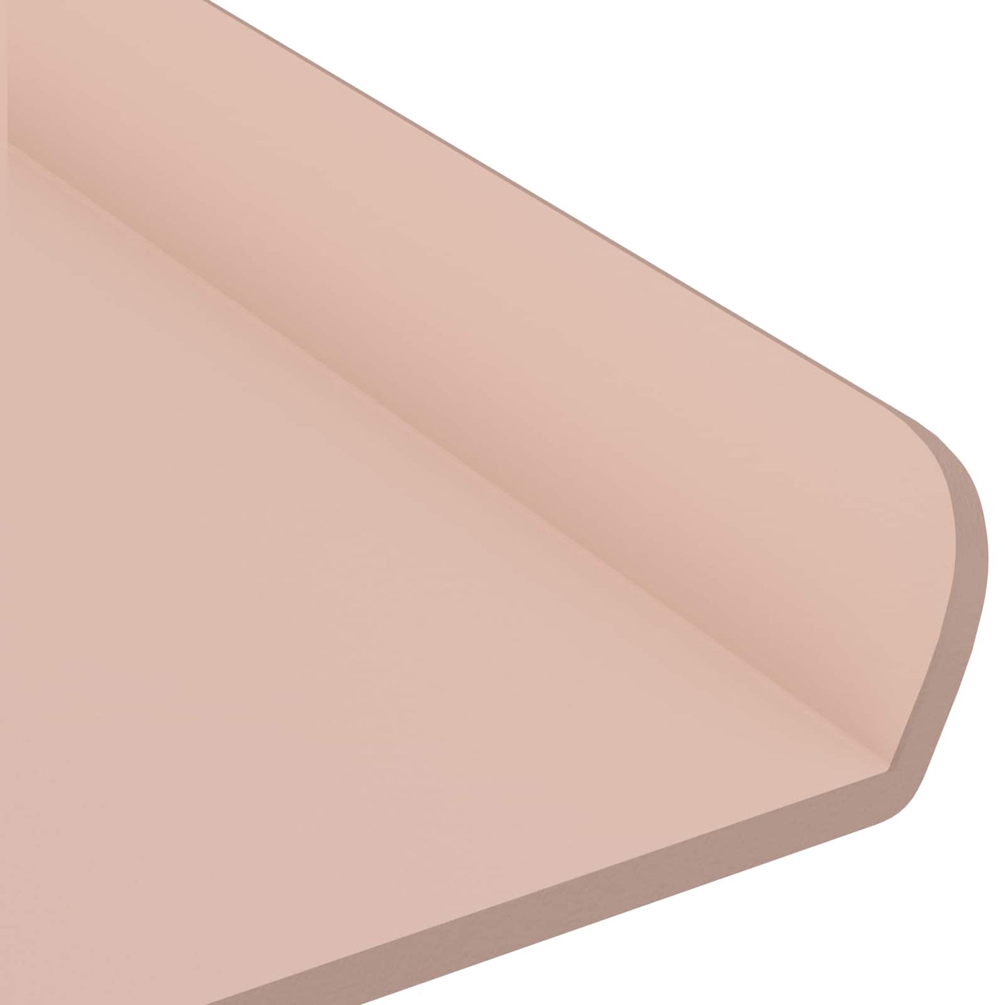 Mensola sospesa 3 pcs Rosa 40 x 9 x 2,5 cm Acciaio | homemem39