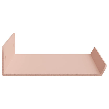 Mensola sospesa 3 pcs Rosa 40 x 9 x 2,5 cm Acciaio | homemem39