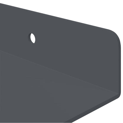 Mensola sospesa 3 pcs Antracite 40 x 9 x 2,5 cm Acciaio | homemem39
