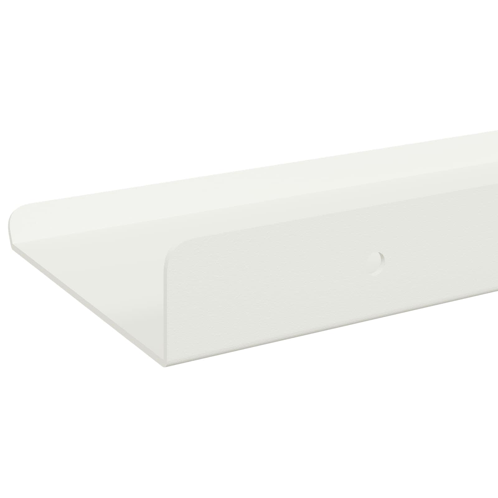 Mensola sospesa 3 pcs Bianco 40 x 9 x 2,5 cm Acciaio | homemem39