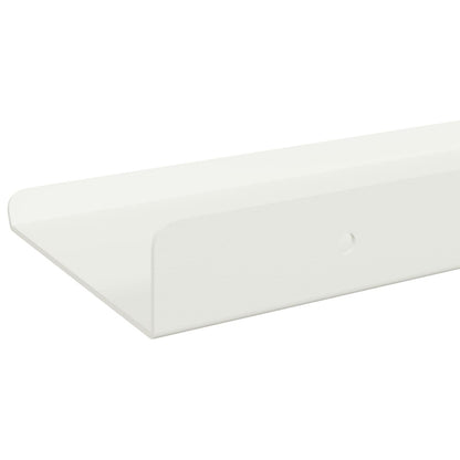 Mensola sospesa 3 pcs Bianco 40 x 9 x 2,5 cm Acciaio | homemem39