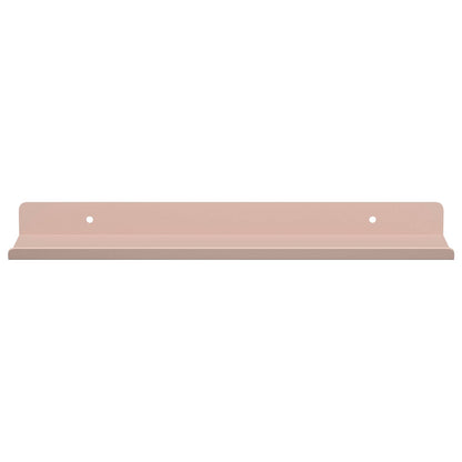 Mensola sospesa 2 pcs Rosa 30 x 9 x 2,5 cm Acciaio