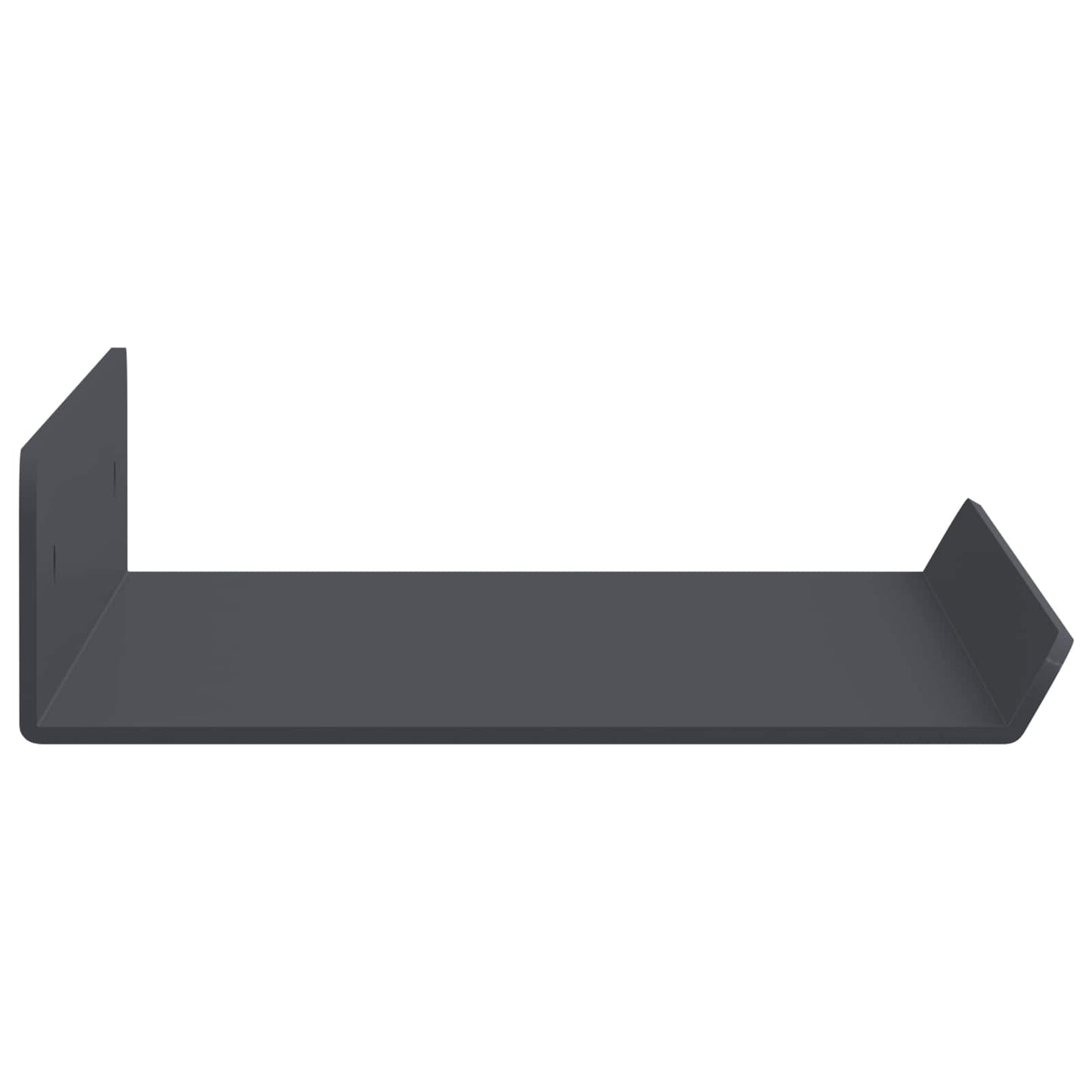 Mensola sospesa 2 pcs Antracite 30 x 9 x 2,5 cm Acciaio | homemem39