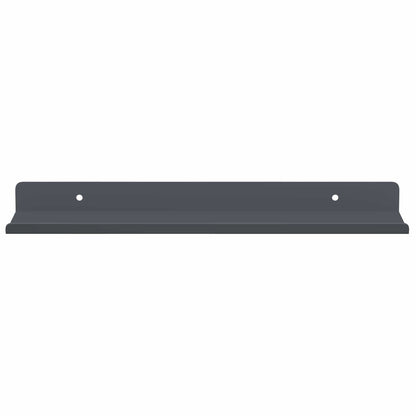 Mensola sospesa 4 pcs Antracite 30 x 9 x 2,5 cm Acciaio | homemem39