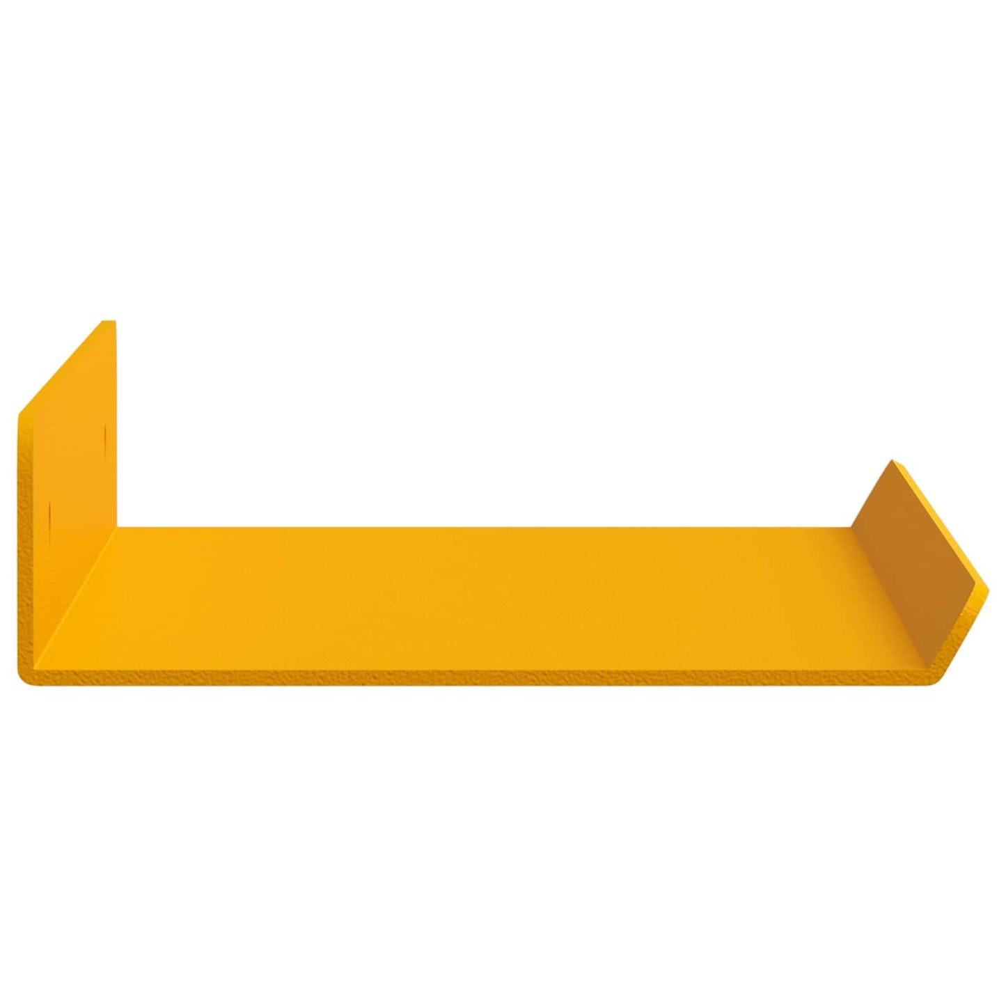 Mensola sospesa 4 pcs Giallo senape 30 x 9 x 2,5 cm Acciaio | homemem39