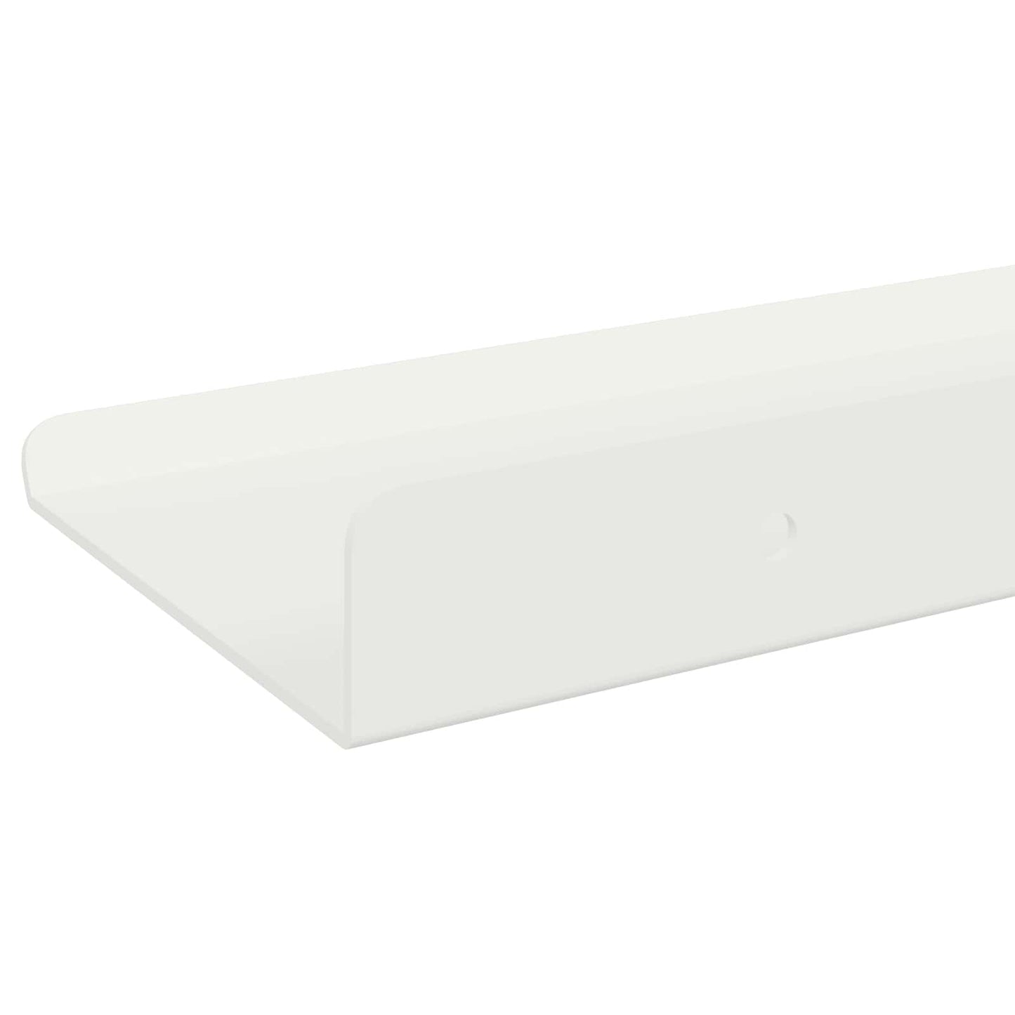 Mensola sospesa 2 pcs Bianco 30 x 9 x 2,5 cm Acciaio | homemem39