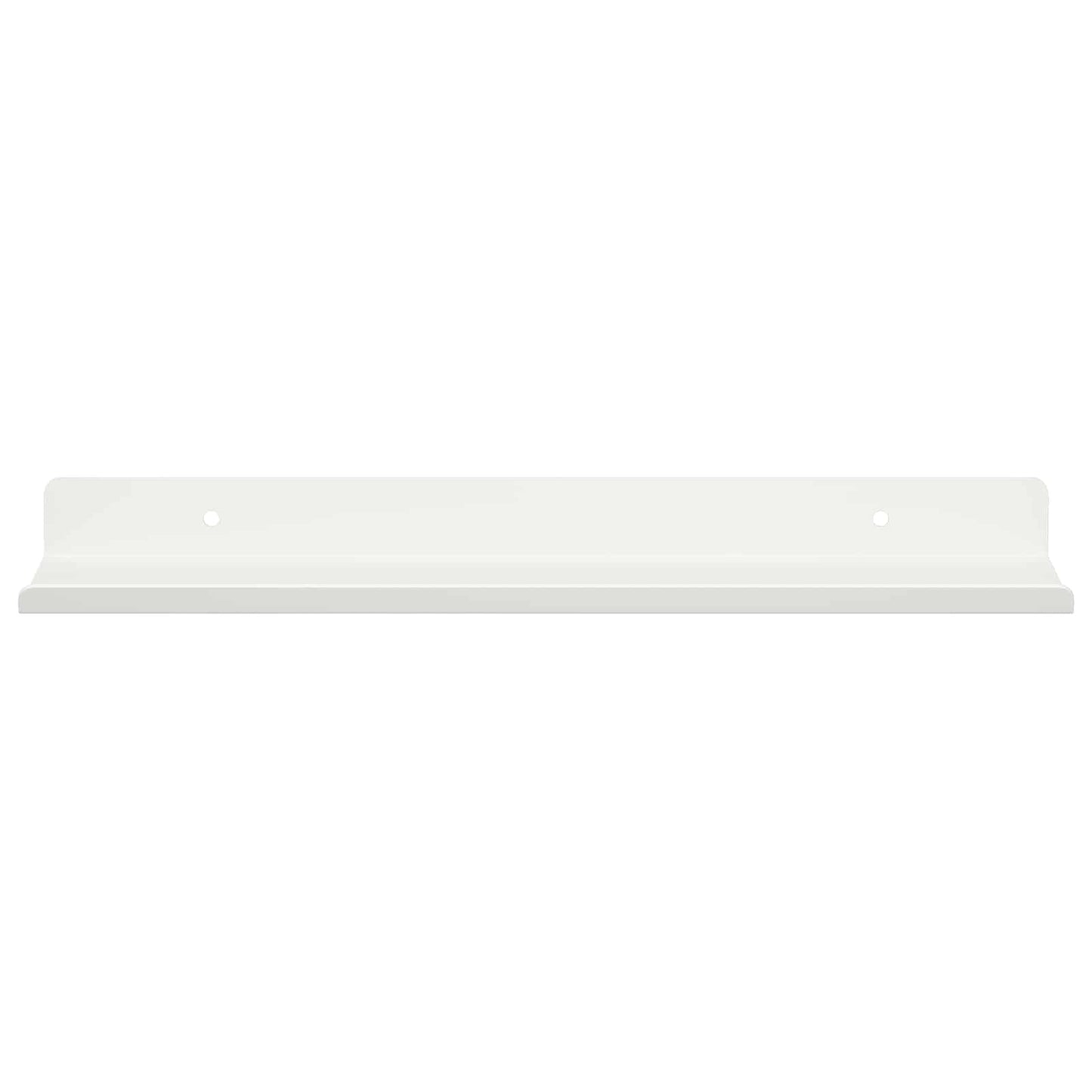 Mensola sospesa 2 pcs Bianco 30 x 9 x 2,5 cm Acciaio | homemem39