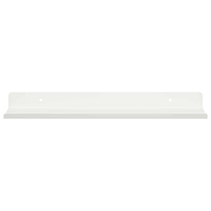 Mensola sospesa 2 pcs Bianco 30 x 9 x 2,5 cm Acciaio | homemem39