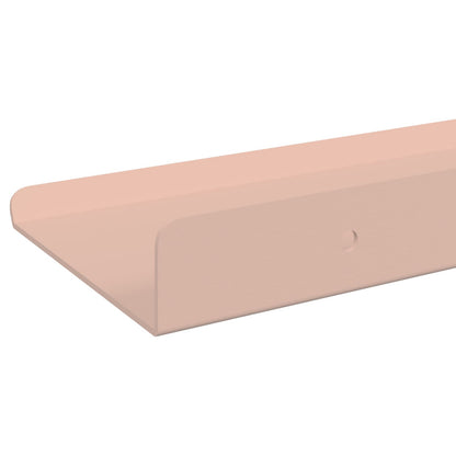 Mensola sospesa 4 pcs Rosa 40 x 8,5 x 2,5 cm Acciaio