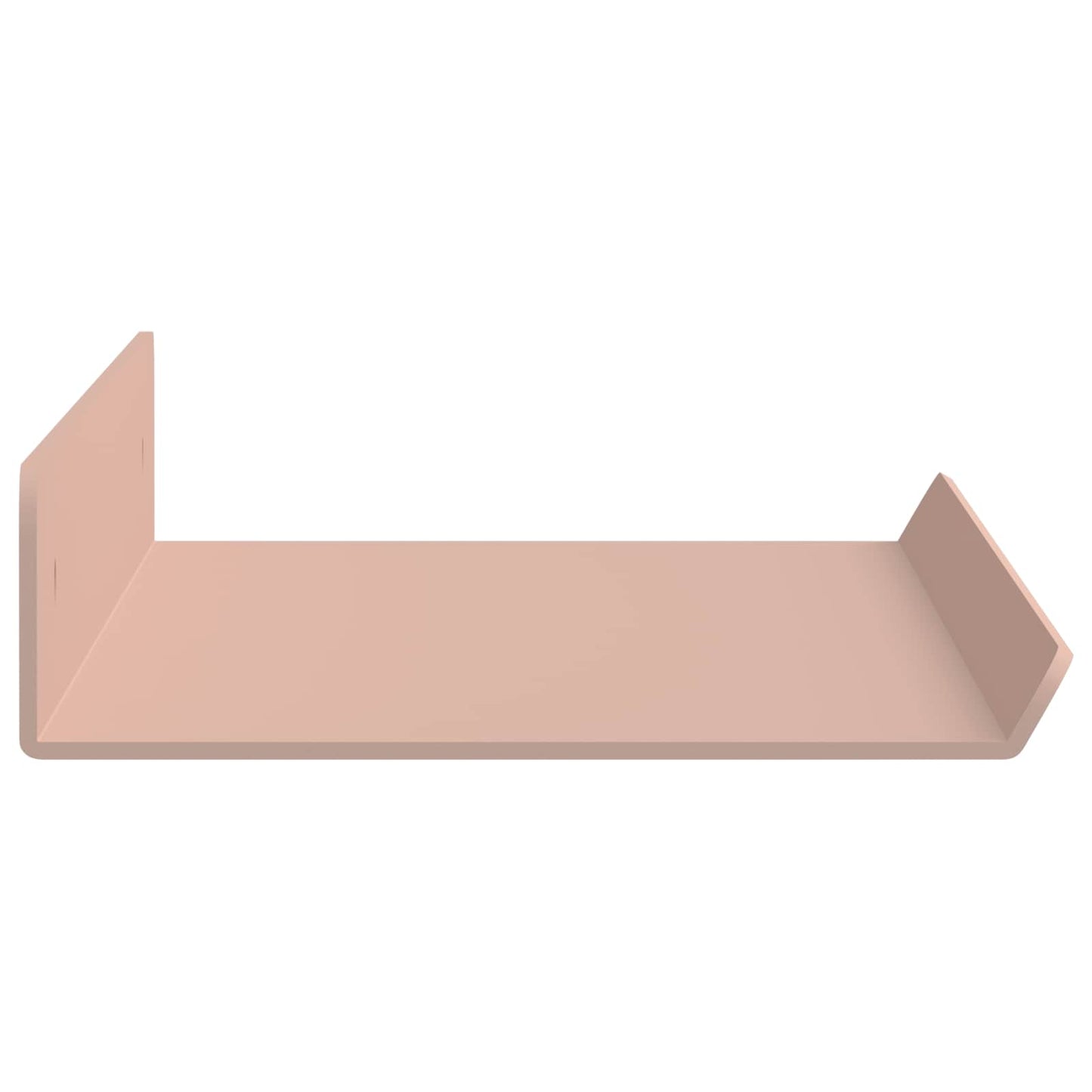 Mensola sospesa 4 pcs Rosa 40 x 8,5 x 2,5 cm Acciaio