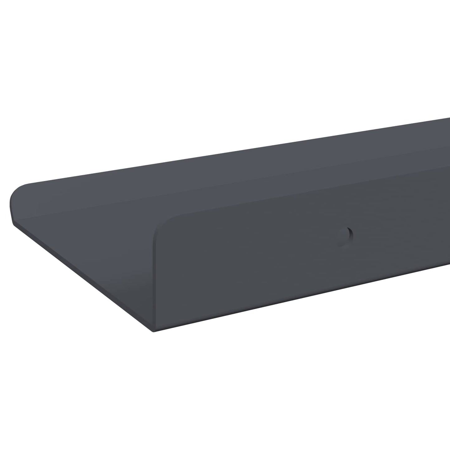 Mensola sospesa 2 pcs Antracite 40 x 8,5 x 2,5 cm Acciaio | homemem39