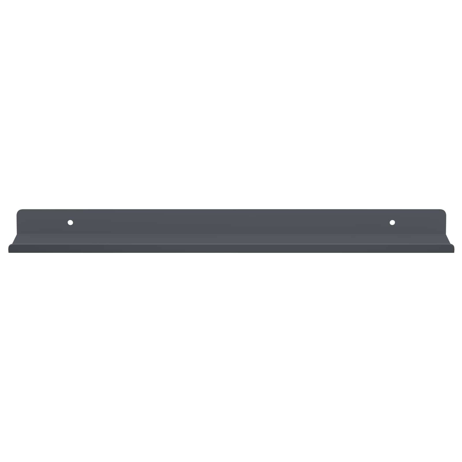 Mensola sospesa 2 pcs Antracite 40 x 8,5 x 2,5 cm Acciaio | homemem39