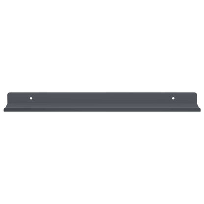 Mensola sospesa 4 pcs Antracite 40 x 8,5 x 2,5 cm Acciaio | homemem39