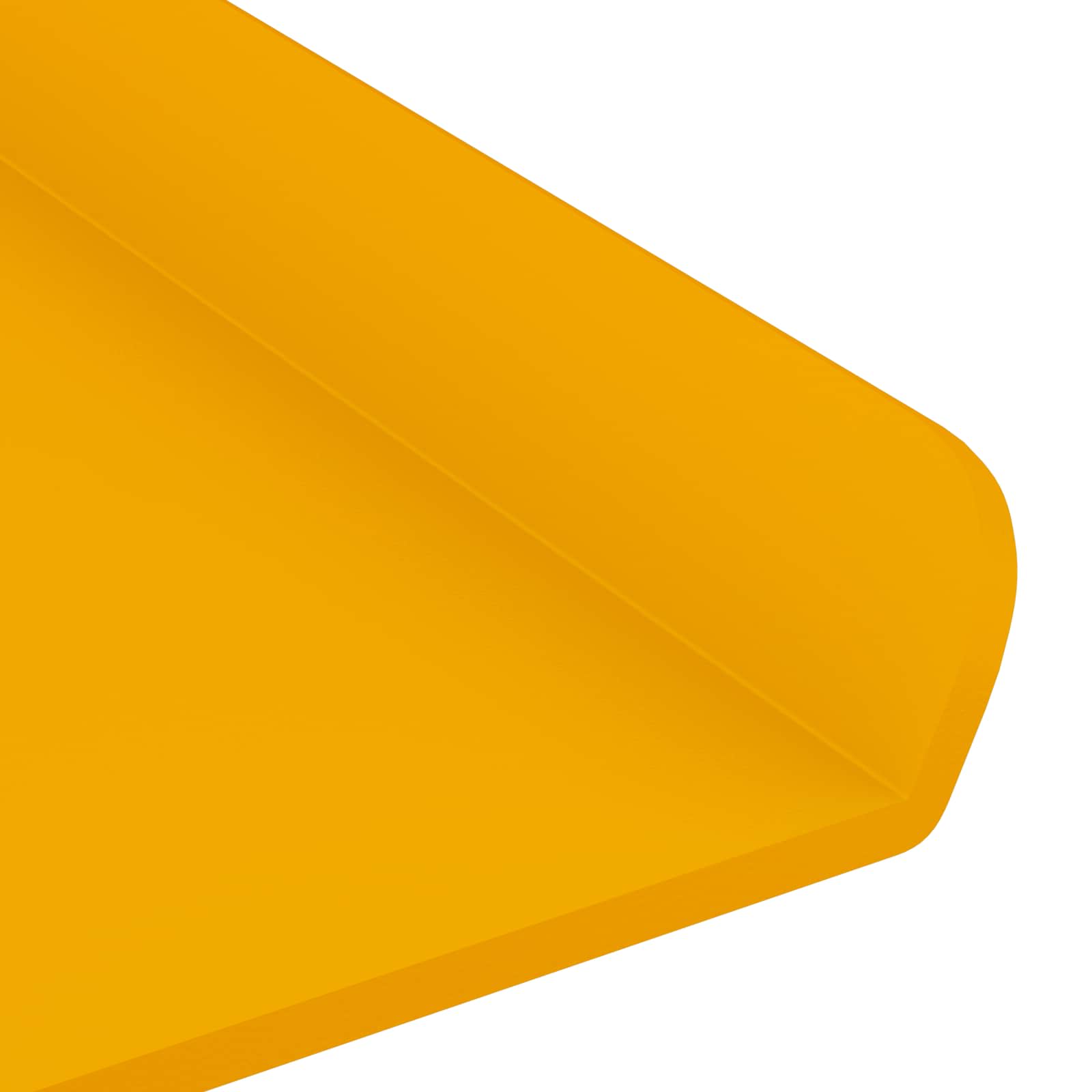 Mensola sospesa 4 pcs Giallo senape 40 x 8,5 x 2,5 cm Acciaio | homemem39
