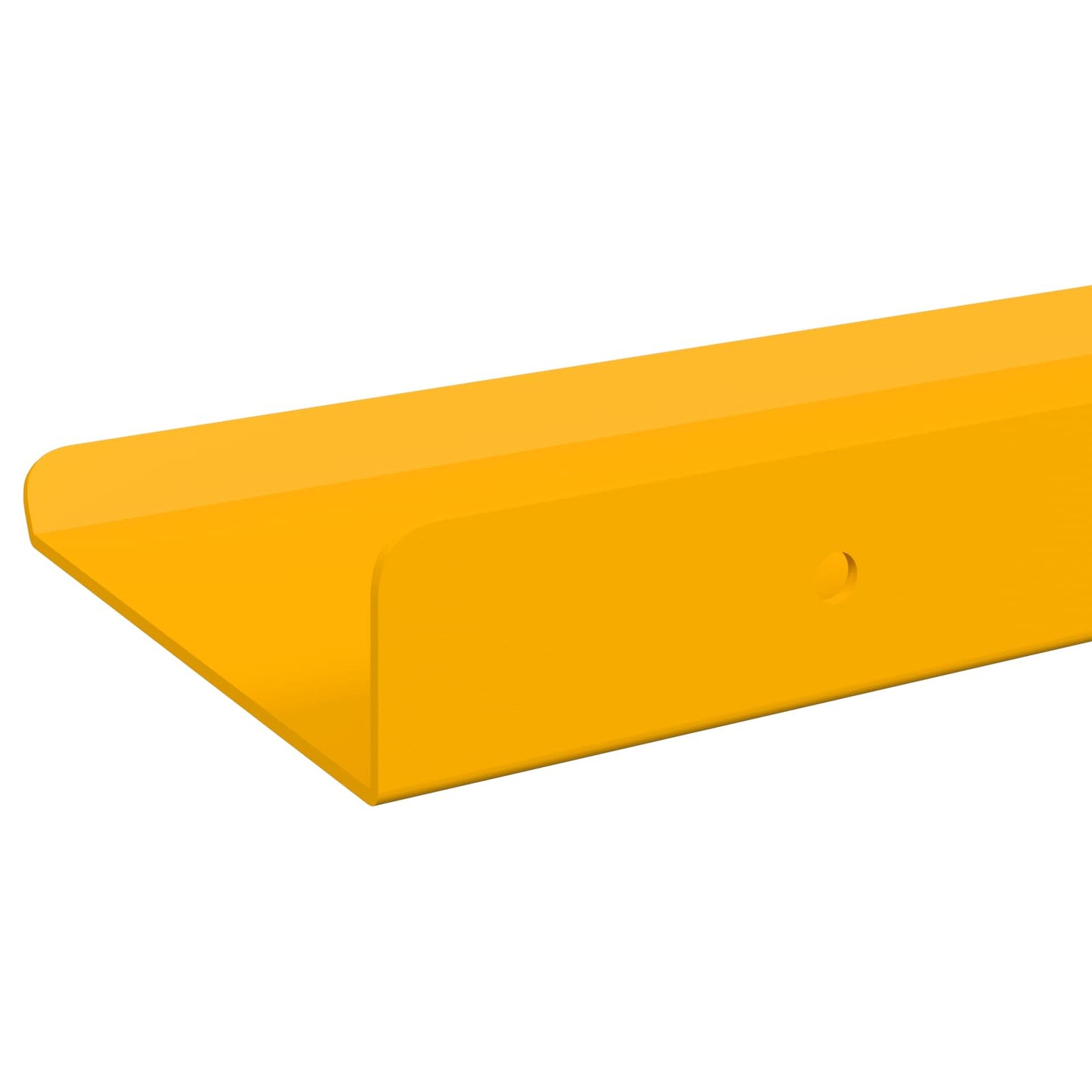 Mensola sospesa 4 pcs Giallo senape 40 x 8,5 x 2,5 cm Acciaio | homemem39