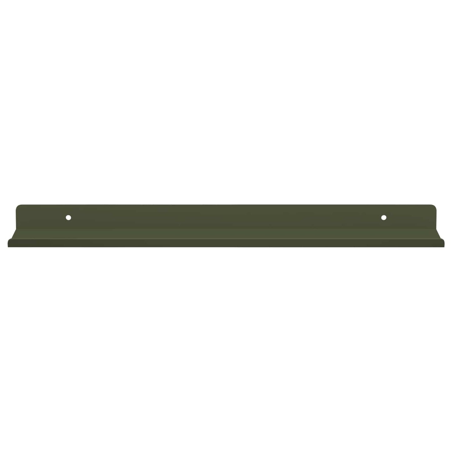 Mensola sospesa 2 pcs Verde oliva 40 x 8,5 x 2,5 cm Acciaio | homemem39
