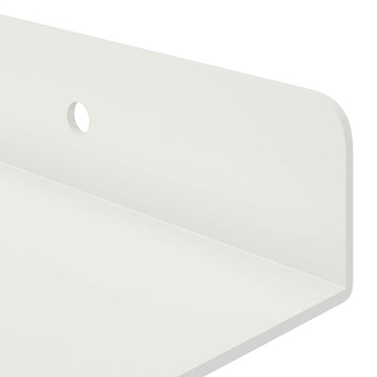 Mensola sospesa 2 pcs Bianco 40 x 8,5 x 2,5 cm Acciaio | homemem39