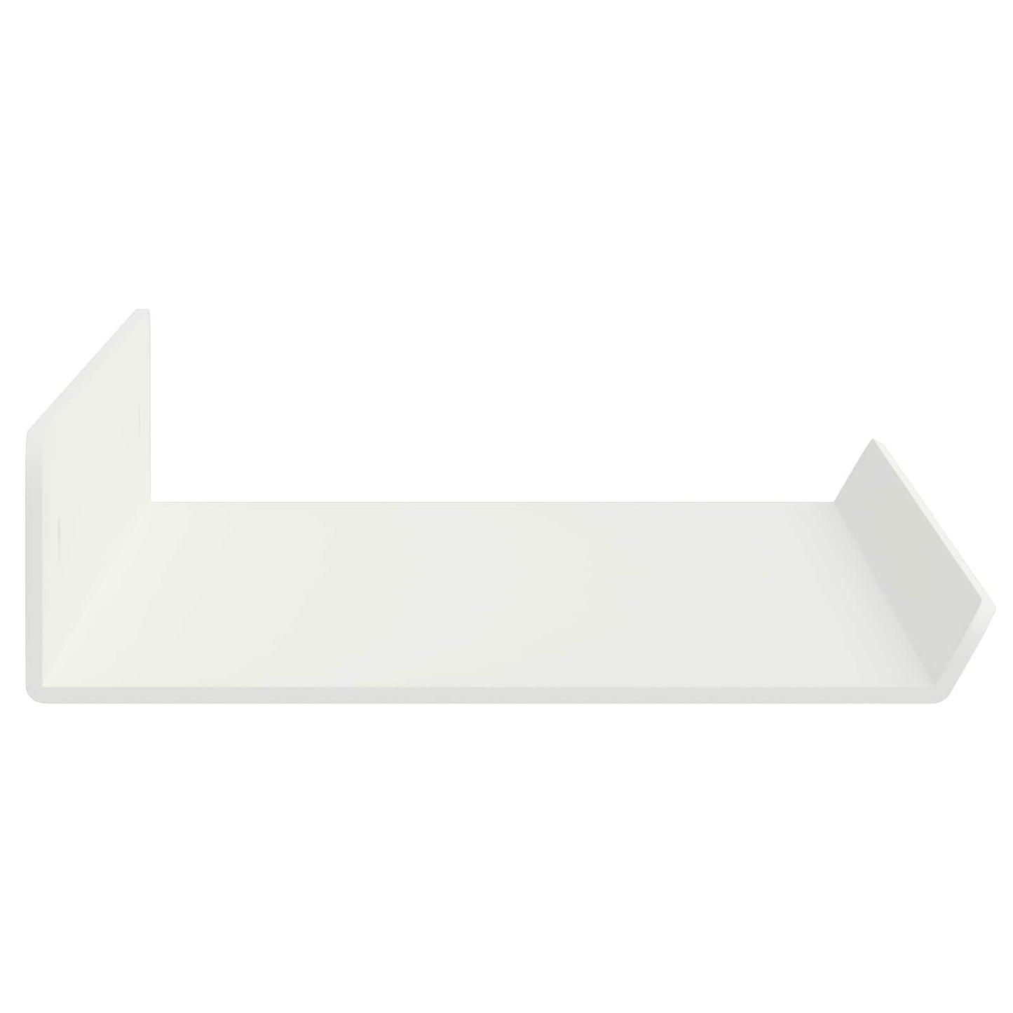 Mensola sospesa 2 pcs Bianco 40 x 8,5 x 2,5 cm Acciaio | homemem39