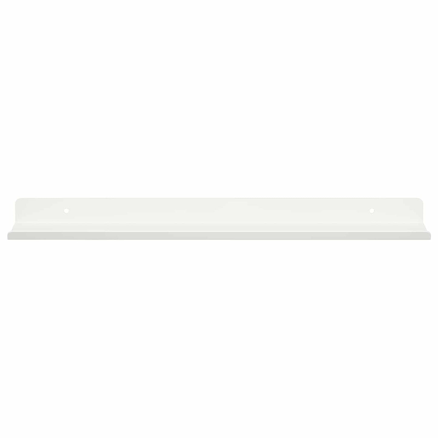 Mensola sospesa 4 pcs Bianco 40 x 8,5 x 2,5 cm Acciaio | homemem39