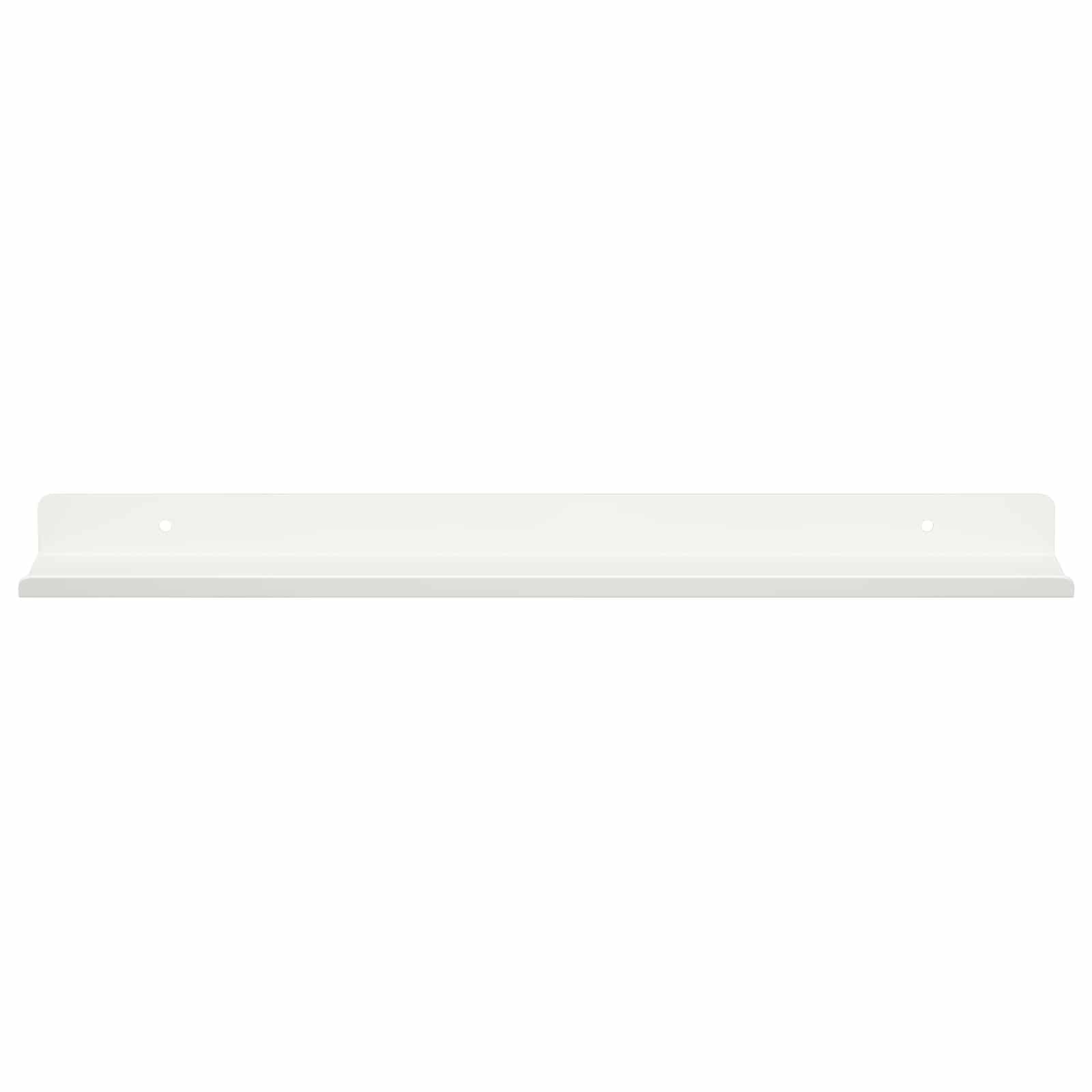 Mensola sospesa 4 pcs Bianco 40 x 8,5 x 2,5 cm Acciaio | homemem39