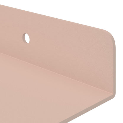 Mensola sospesa 2 pcs Rosa 60 x 8,5 x 2,5 cm Acciaio | homemem39