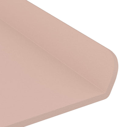 Mensola sospesa 4 pcs Rosa 60 x 8,5 x 2,5 cm Acciaio | homemem39