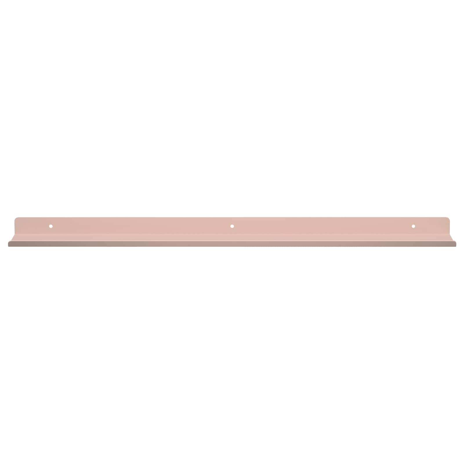 Mensola sospesa 4 pcs Rosa 60 x 8,5 x 2,5 cm Acciaio | homemem39