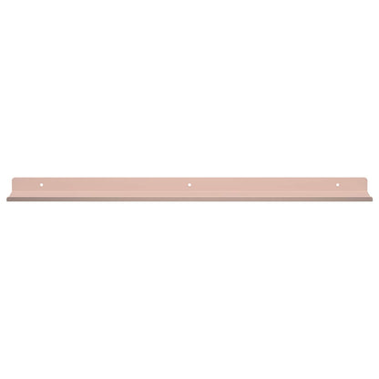 Mensola sospesa 4 pcs Rosa 60 x 8,5 x 2,5 cm Acciaio | homemem39