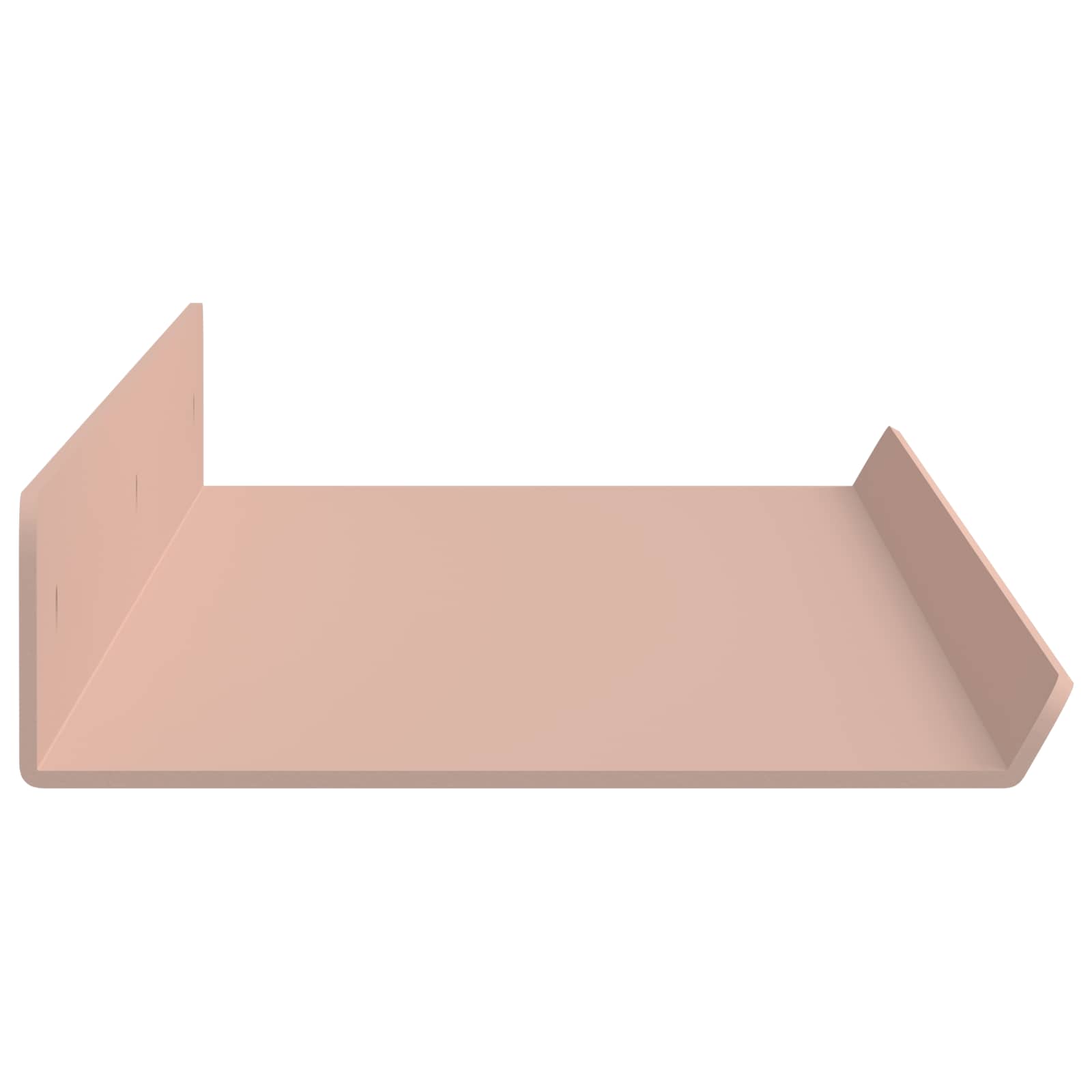 Mensola sospesa 4 pcs Rosa 60 x 8,5 x 2,5 cm Acciaio | homemem39