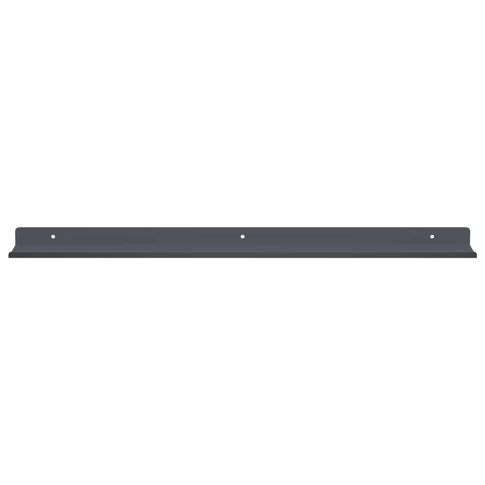 Mensola sospesa 2 pcs Antracite 60 x 8,5 x 2,5 cm Acciaio | homemem39