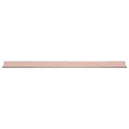 Mensola sospesa 4 pcs Rosa 80 x 9 x 2,5 cm Acciaio | homemem39