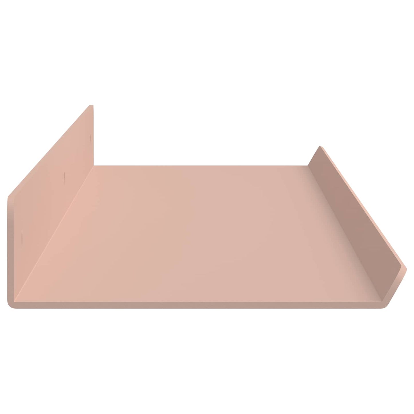 Mensola sospesa 4 pcs Rosa 80 x 9 x 2,5 cm Acciaio | homemem39