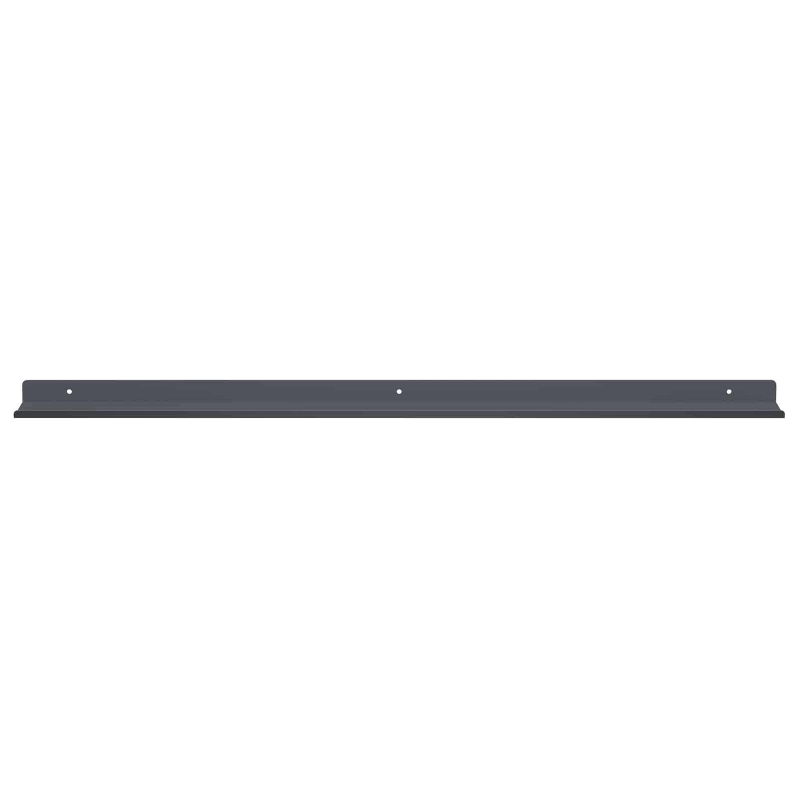 Mensola sospesa 2 pcs Antracite 80 x 9 x 2,5 cm Acciaio | homemem39