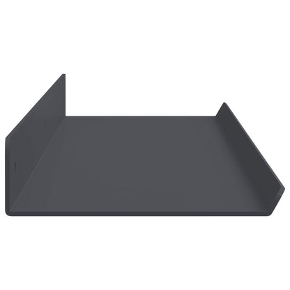 Mensola sospesa 2 pcs Antracite 80 x 9 x 2,5 cm Acciaio | homemem39