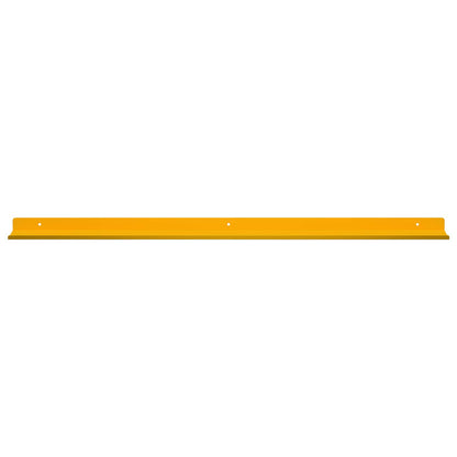 Mensola sospesa 2 pcs Giallo senape 80 x 9 x 2,5 cm Acciaio | homemem39