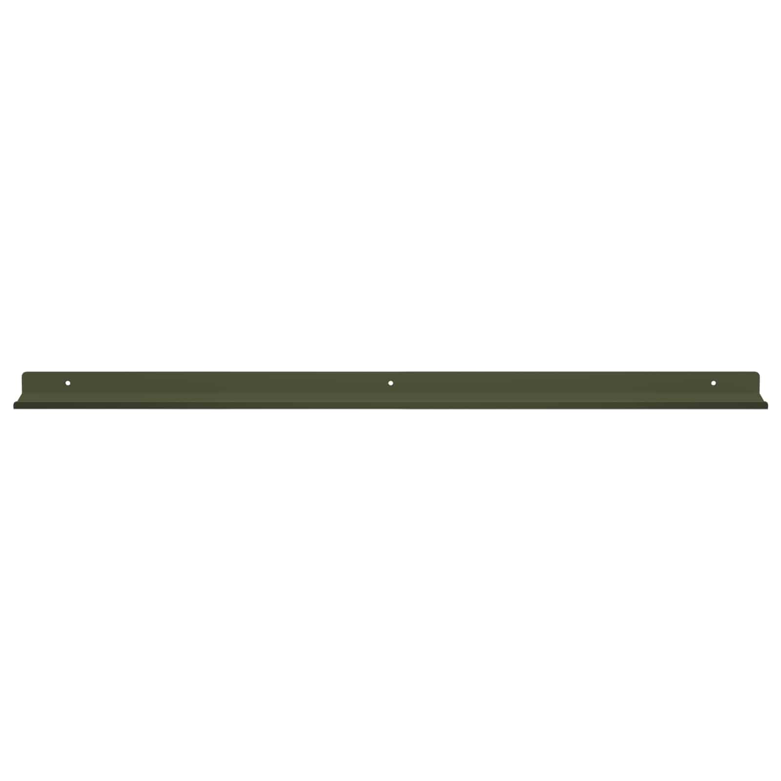 Mensola sospesa 4 pcs Verde oliva 80 x 9 x 2,5 cm Acciaio | homemem39