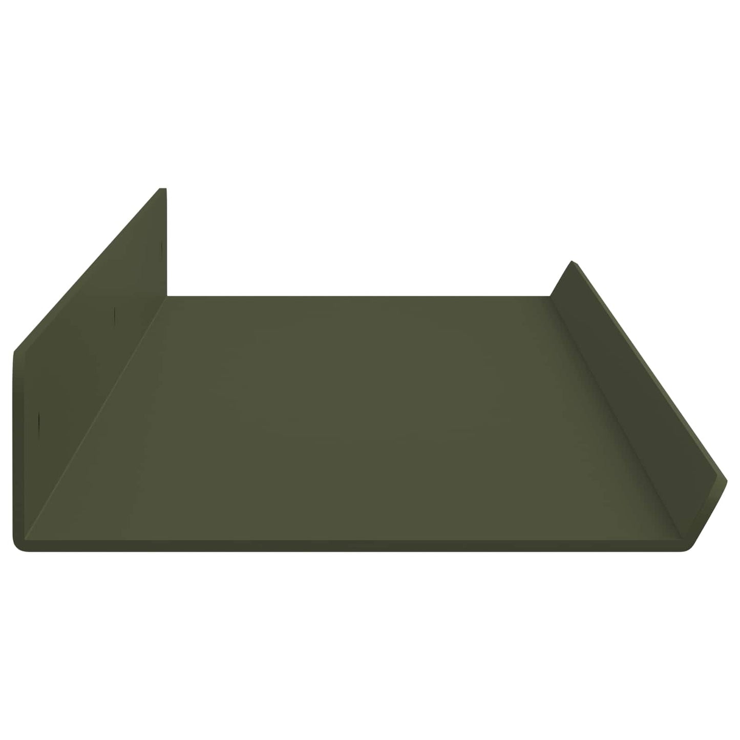 Mensola sospesa 4 pcs Verde oliva 80 x 9 x 2,5 cm Acciaio | homemem39