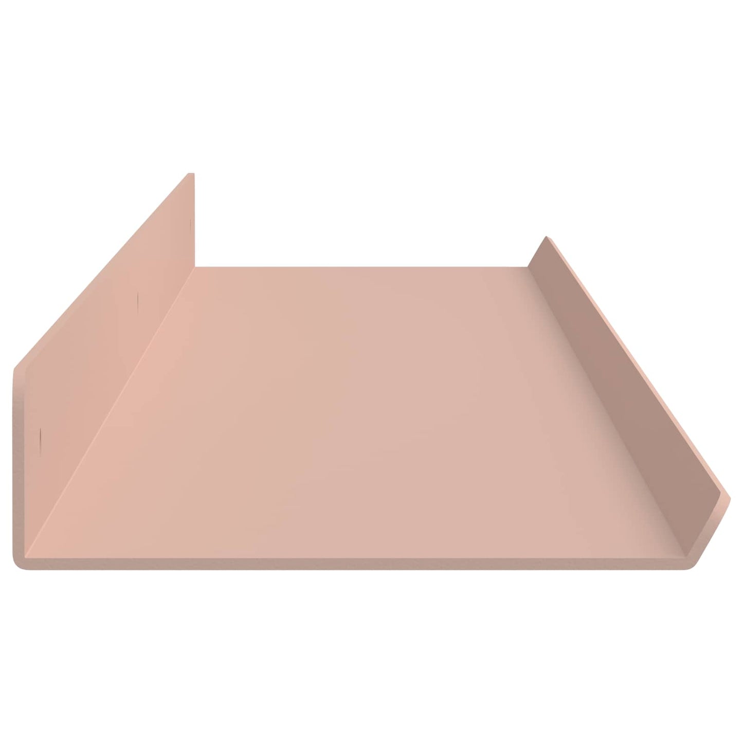 Mensola sospesa 2 pcs Rosa 100 x 9 x 2,5 cm Acciaio | homemem39