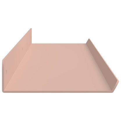 Mensola sospesa 2 pcs Rosa 100 x 9 x 2,5 cm Acciaio | homemem39