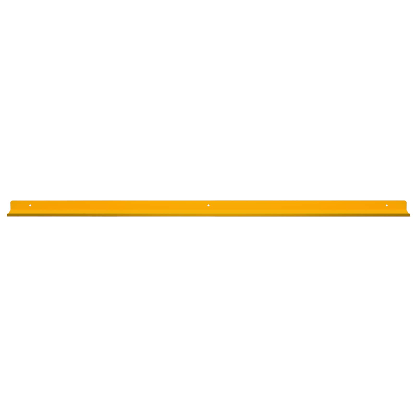 Mensola sospesa 2 pcs Giallo senape 100 x 9 x 2,5 cm Acciaio | homemem39
