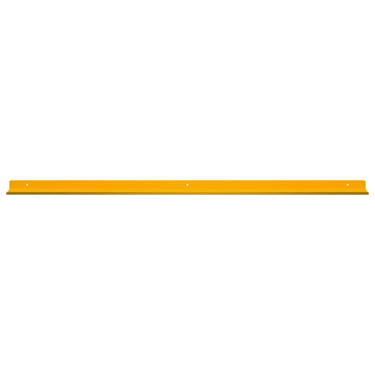 Mensola sospesa 2 pcs Giallo senape 100 x 9 x 2,5 cm Acciaio | homemem39