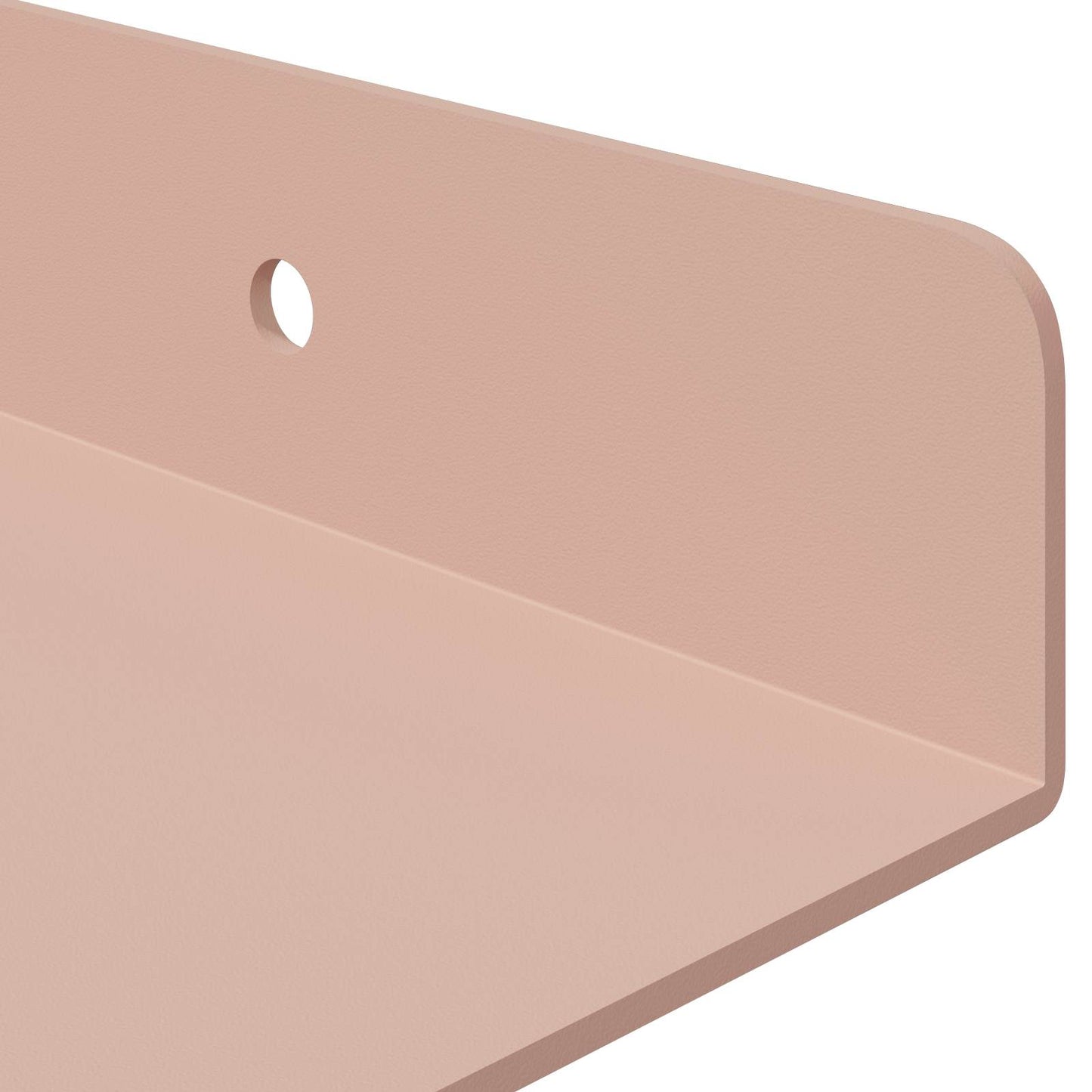Mensola sospesa 4 pcs Rosa 30 x 18 x 2,5 cm Acciaio | homemem39